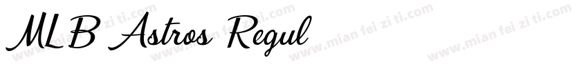 MLB Astros Regul字体转换